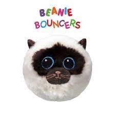 T83010 Ty - Beanie Bouncers Peluche Rimbalzante Sammy Gatto Siamese Morbido