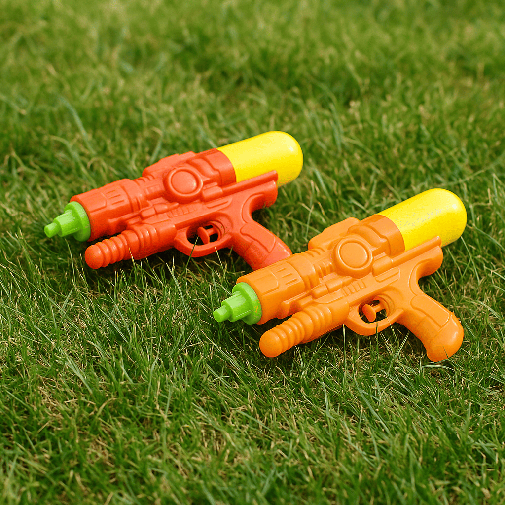 41885 Globo Pistola ad Acqua Doppio Spruzzo 30 cm 3 Colori Assortiti