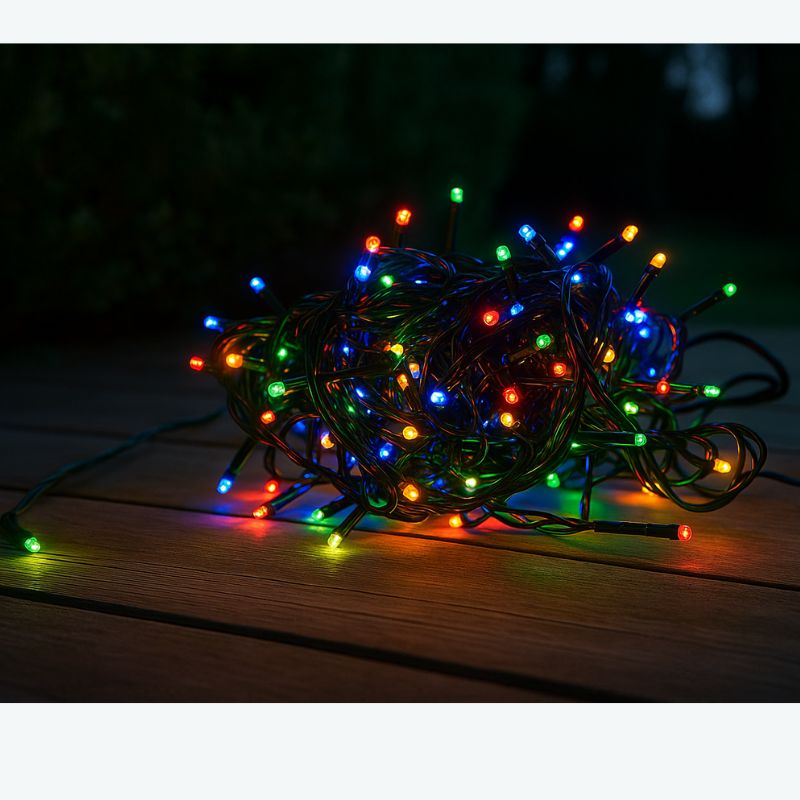 Minilucciole LED 100 Luci Multicolor per Esterno, Natale e Decorazioni