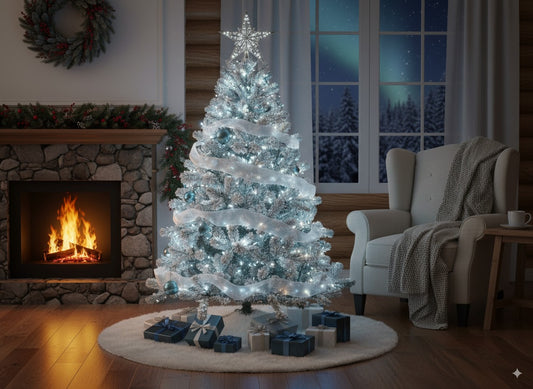 Albero di Natale innevato eco 90 cm con 80 punte Abete artificiale 03830-ZM80PB