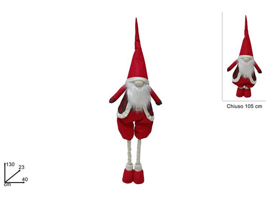 Gnomo di Natale con Gambe Estensibili 130 cm 31MD123-172