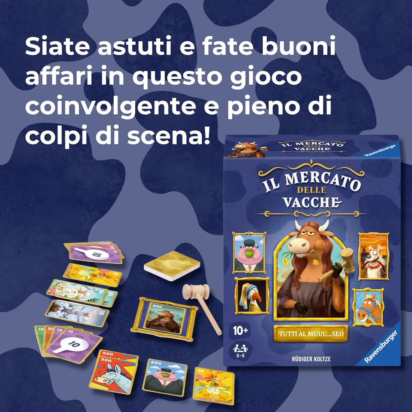 24914 Ravensburger Il Mercato delle Vacche Gioco da Tavolo Strategico