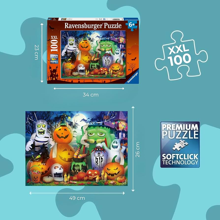 04247 Ravensburger Puzzle XXL 100 Pezzi Divertimento spettrale