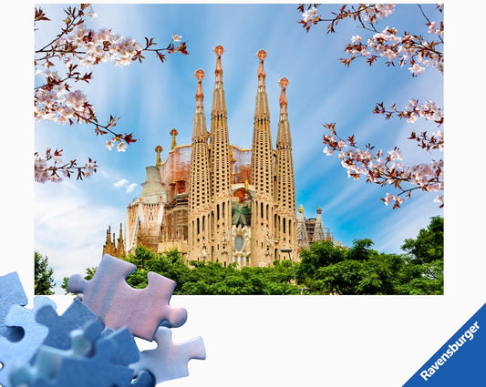 12001791 Ravensburger Puzzle Barcellona 1000 pezzi Panorama città