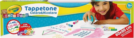 CRAYOLA Colora e Ricolora - Tappetone, Maxi superficie riutilizzabile