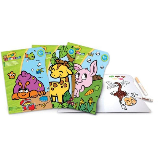 25-1480 Crayola ALBUM DA COLORARE SAGOMATI 3 SOGGETTI ASSORTITI MINI KIDS