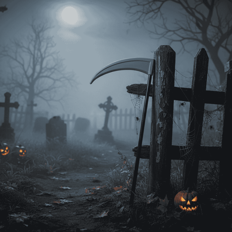 Falce 40Cm Halloween Decorazioni e Accessori
