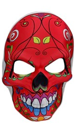Maschera Decorata Teschio Halloween e Festa dei Morti