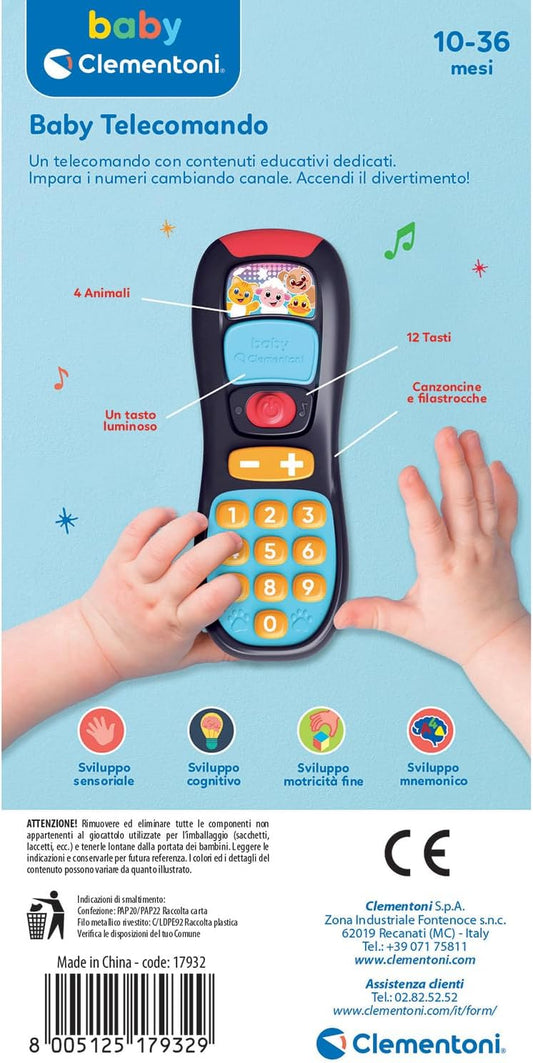 Clementoni Baby Baby Telecomando | Gioco Educativo Prima Infanzia 10-36 Mesi