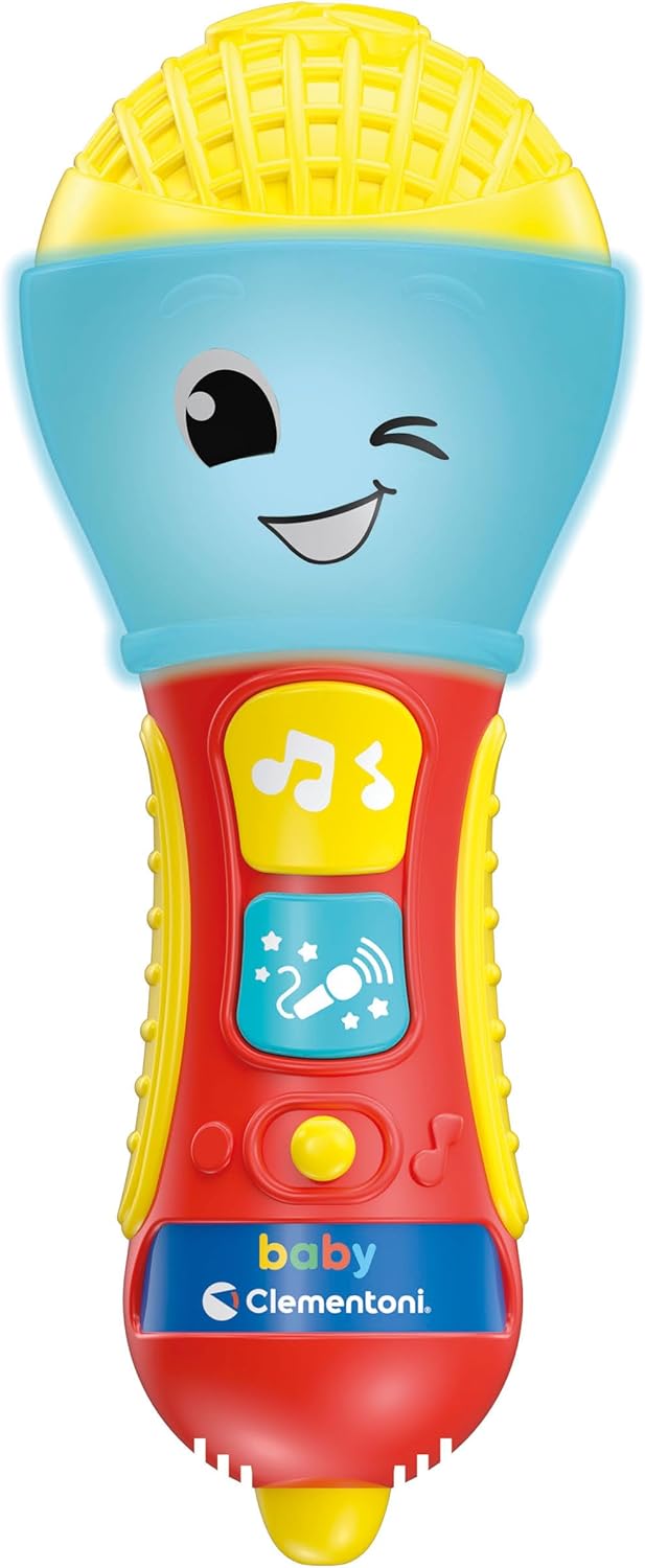 Clementoni Baby Microfono Gioco Musicale Elettronico con Luci e Suoni
