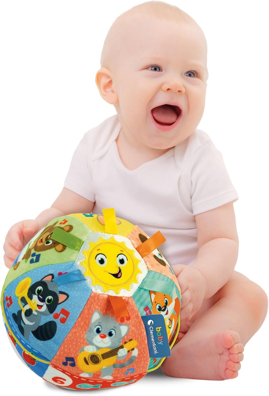 Clementoni Baby Palla Suona e Canta Gioco Musicale Interattivo 6+ Mesi