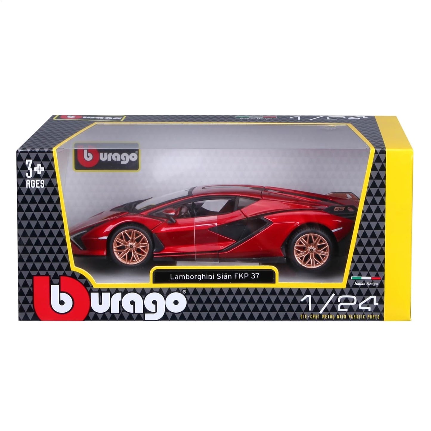 18-21102Bburago Lamborghini Sin FKP 37 Rossa 1:24 Modello Die-Cast in Metallo