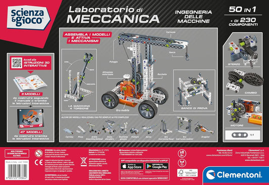 Clementoni Laboratorio di Meccanica Ingegneria delle Macchine 50 in 1