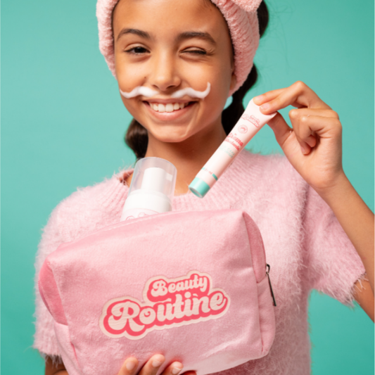 Beauty Routine Skincare Starter Set Set Skin Care Bambina con Pochette