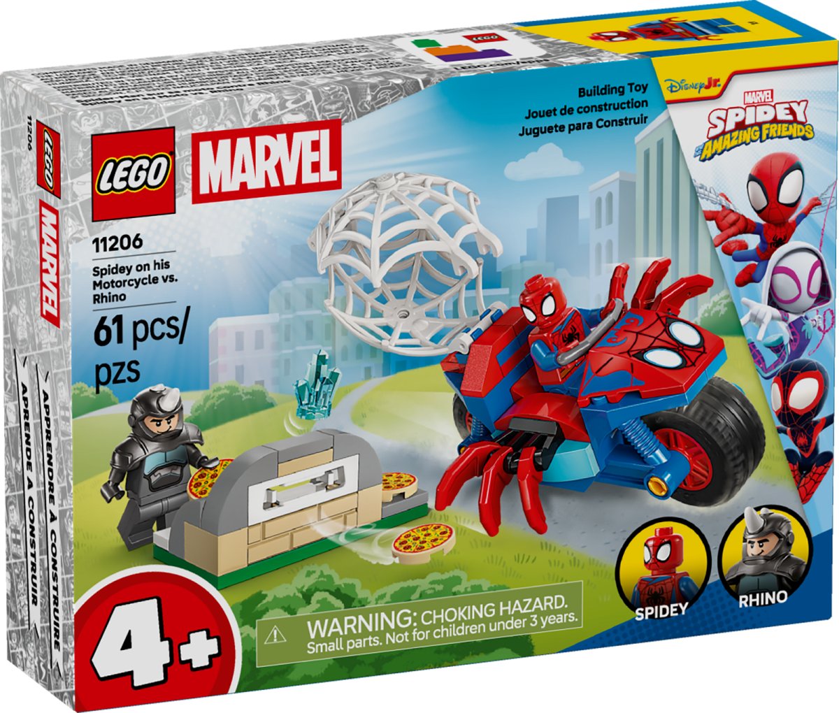 11206 LEGO Spidey Spidey sulla moto contro Rhino