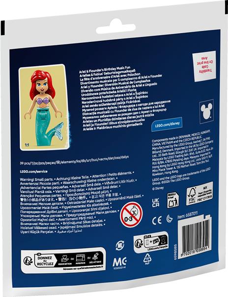 30720 LEGO Polybag Divertimento musicale il compleanno di di Ariel e Flounder