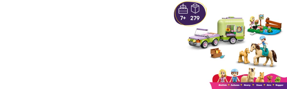 42695 LEGO Friends Rimorchio per cavallo e puledro