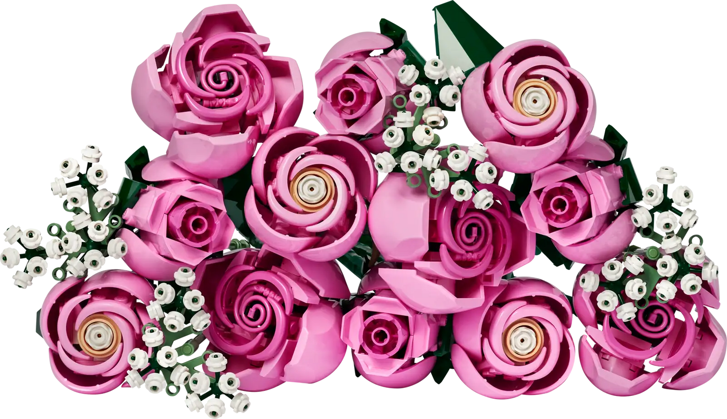 10374 Lego Bouquet di rose rosa