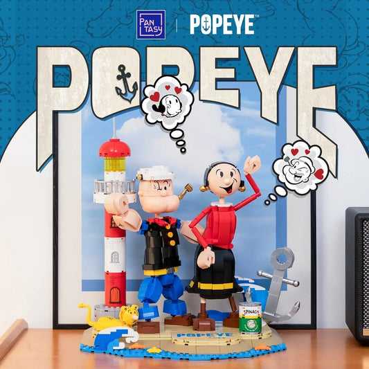 86401 PANTASY Braccio di Ferro e Olivia set Costruzioni da Collezione con Faro
