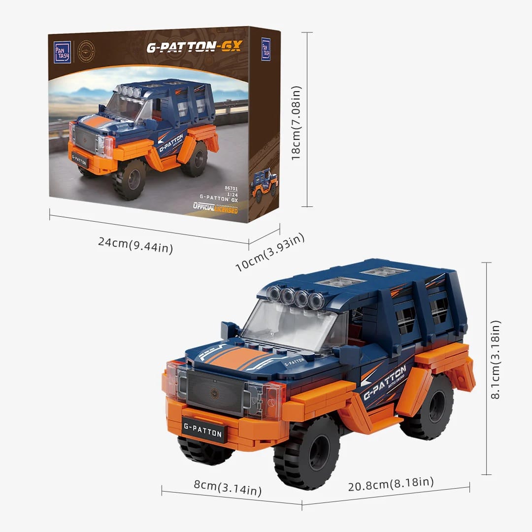 86701PANTASY set d mattoncini G-PATTON GX 1:24 Fuoristrada Off-Road da Costruire