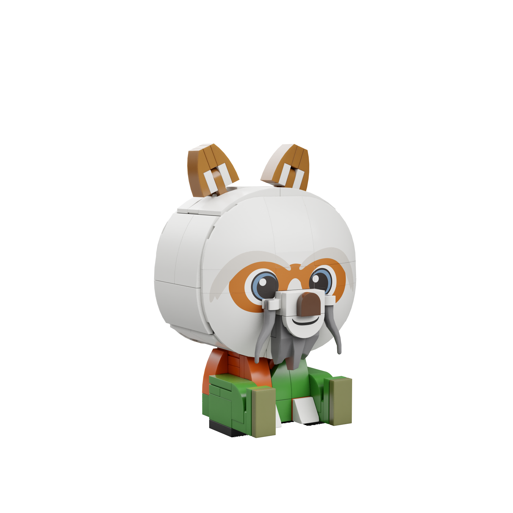 99126 Pantasy Kung Fu Panda Sitting Baby Shifu Maestro Shifu