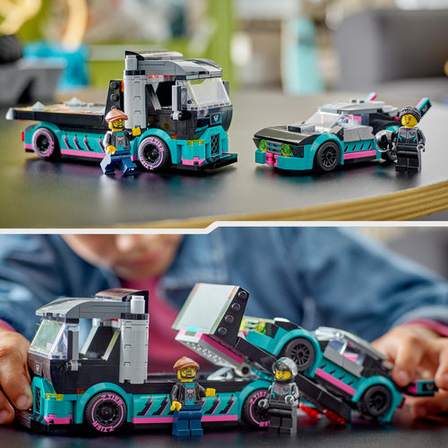 60406 LEGO City Great Vehicles Auto da corsa e trasportatore