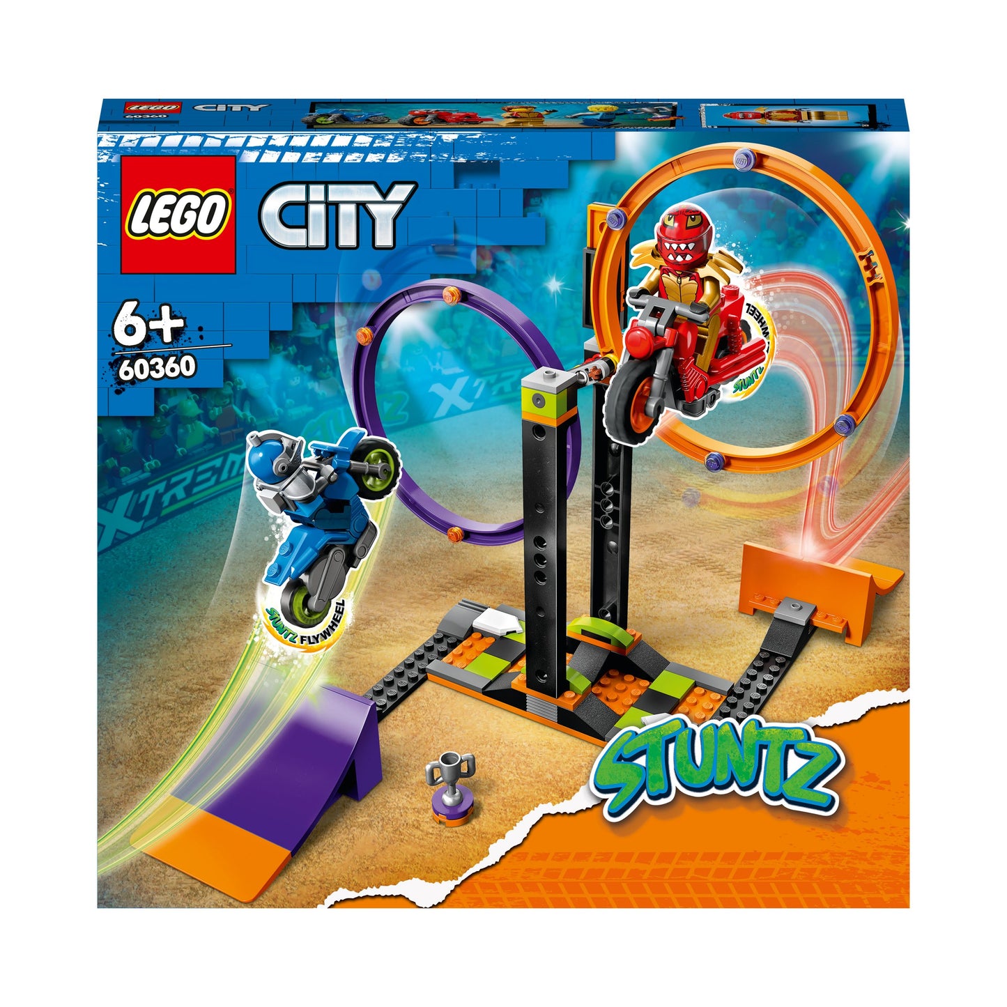 60360 LEGO City Stuntz - Sfida acrobatica: anelli rotanti