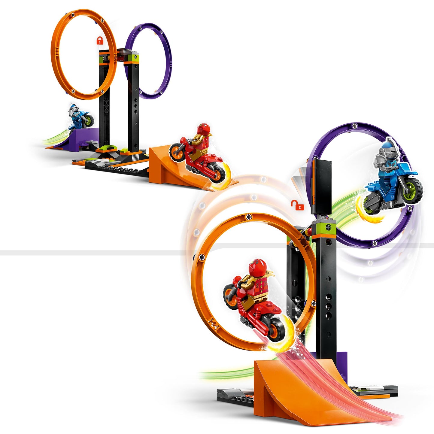 60360 LEGO City Stuntz - Sfida acrobatica: anelli rotanti