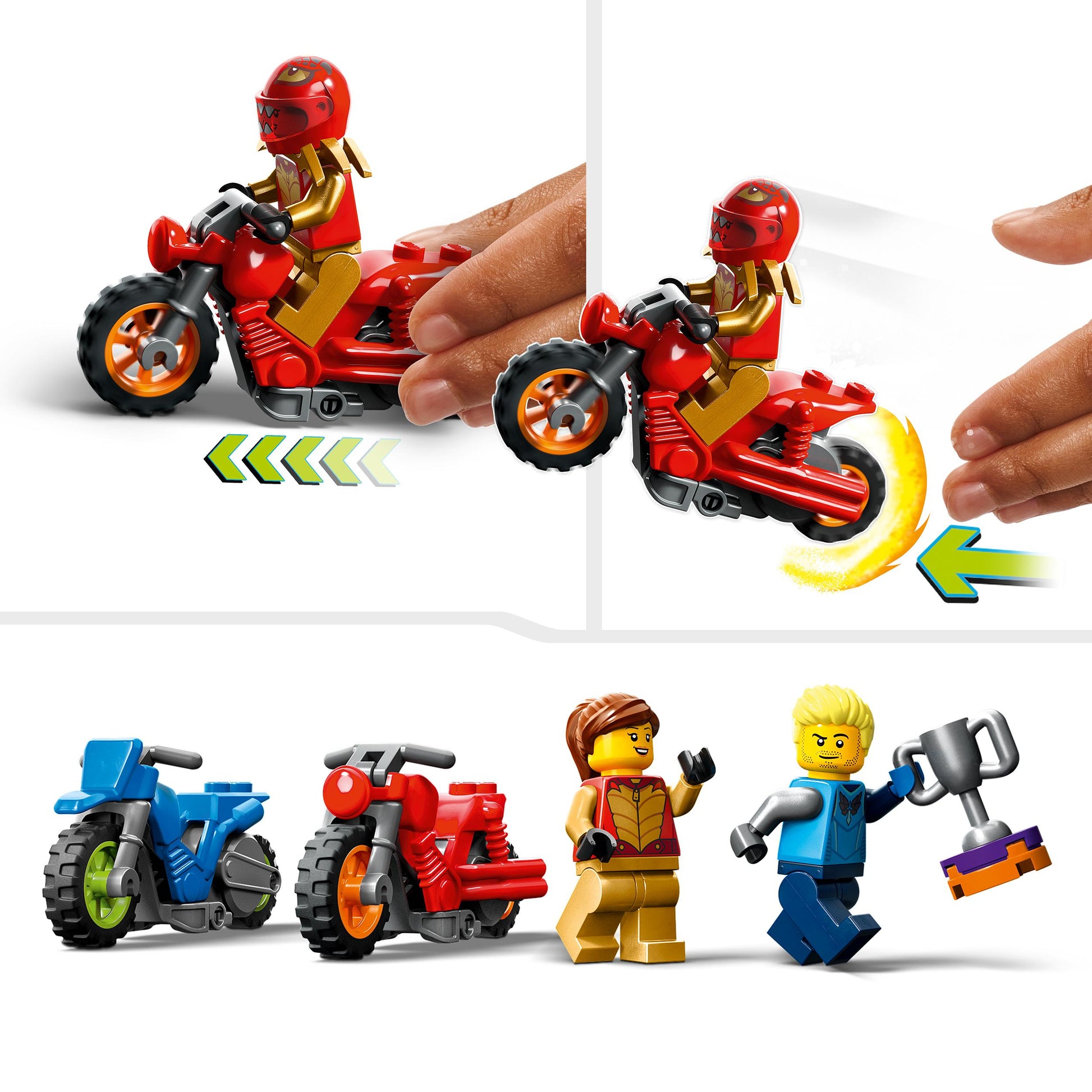 60360 LEGO City Stuntz - Sfida acrobatica: anelli rotanti