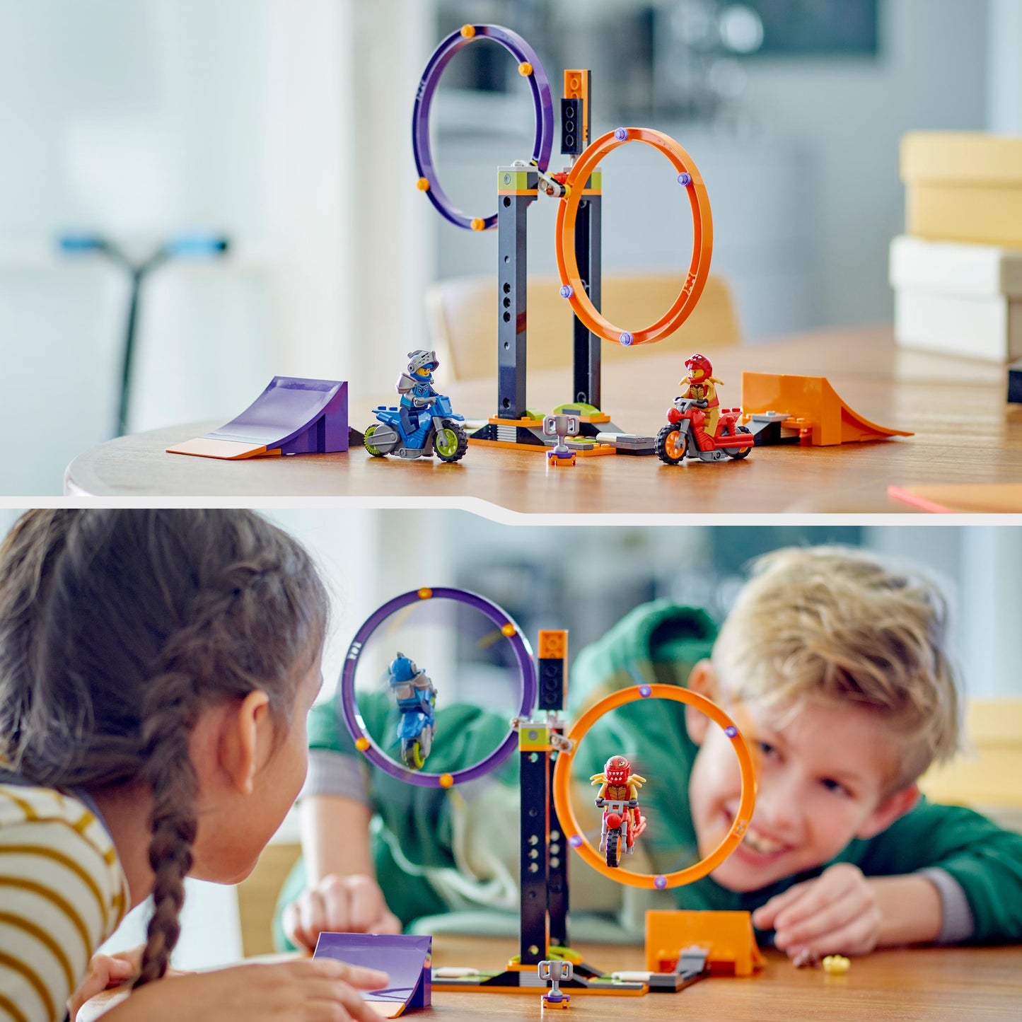 60360 LEGO City Stuntz - Sfida acrobatica: anelli rotanti