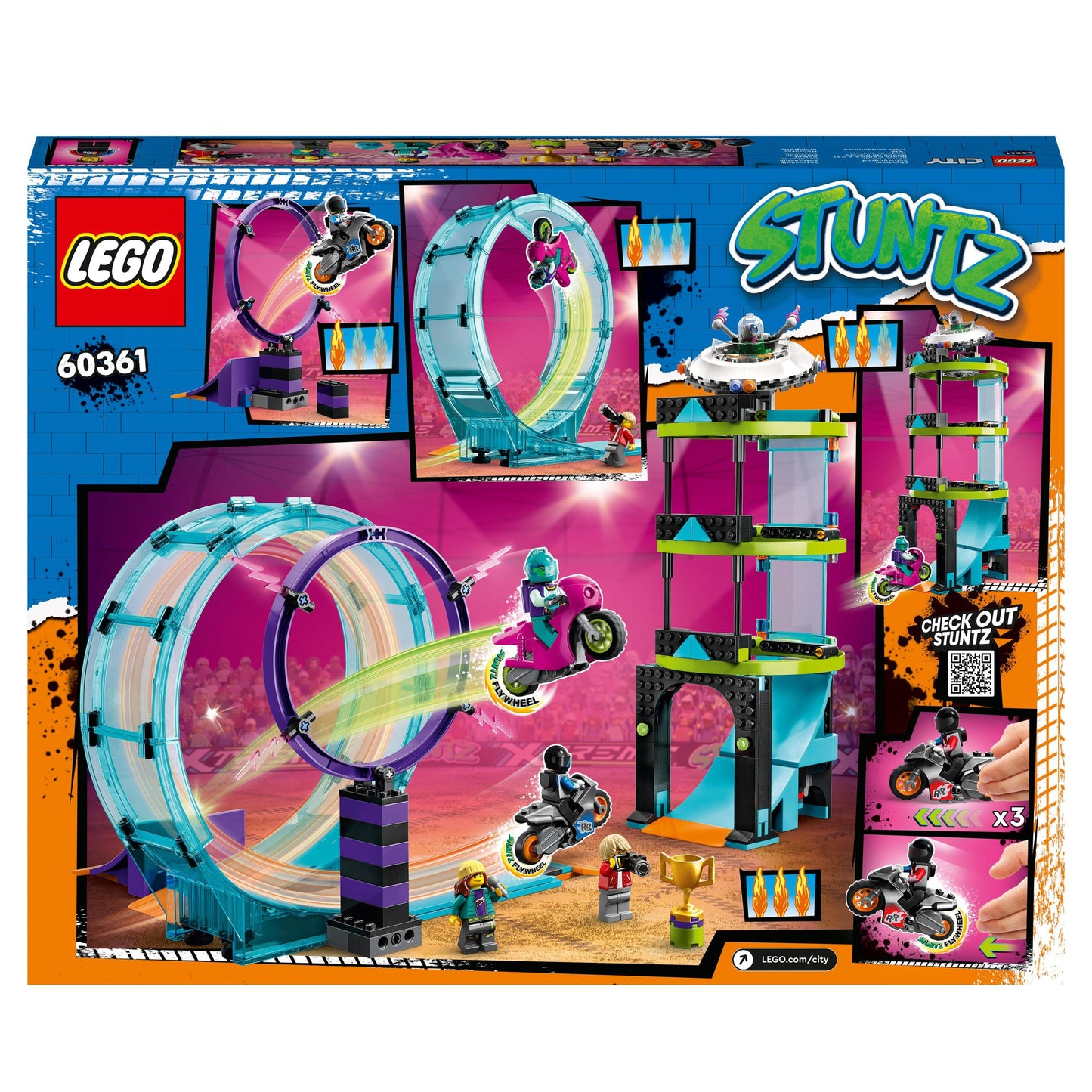 60361 LEGO City Stuntz - Stunt Riders: sfida impossibile