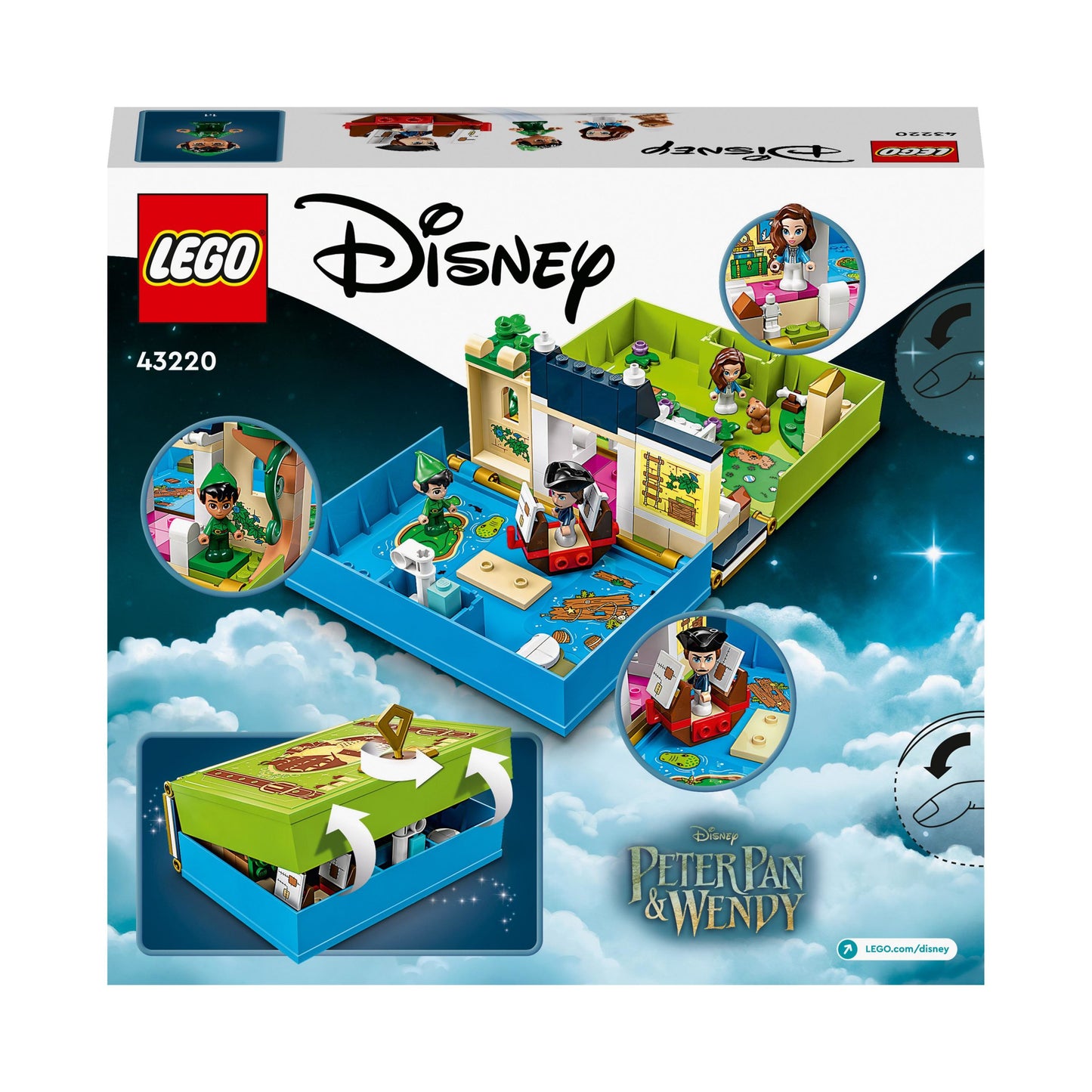 43220 LEGO  Disney  L avventura nel libro delle fiabe di Peter Pan e Wendy
