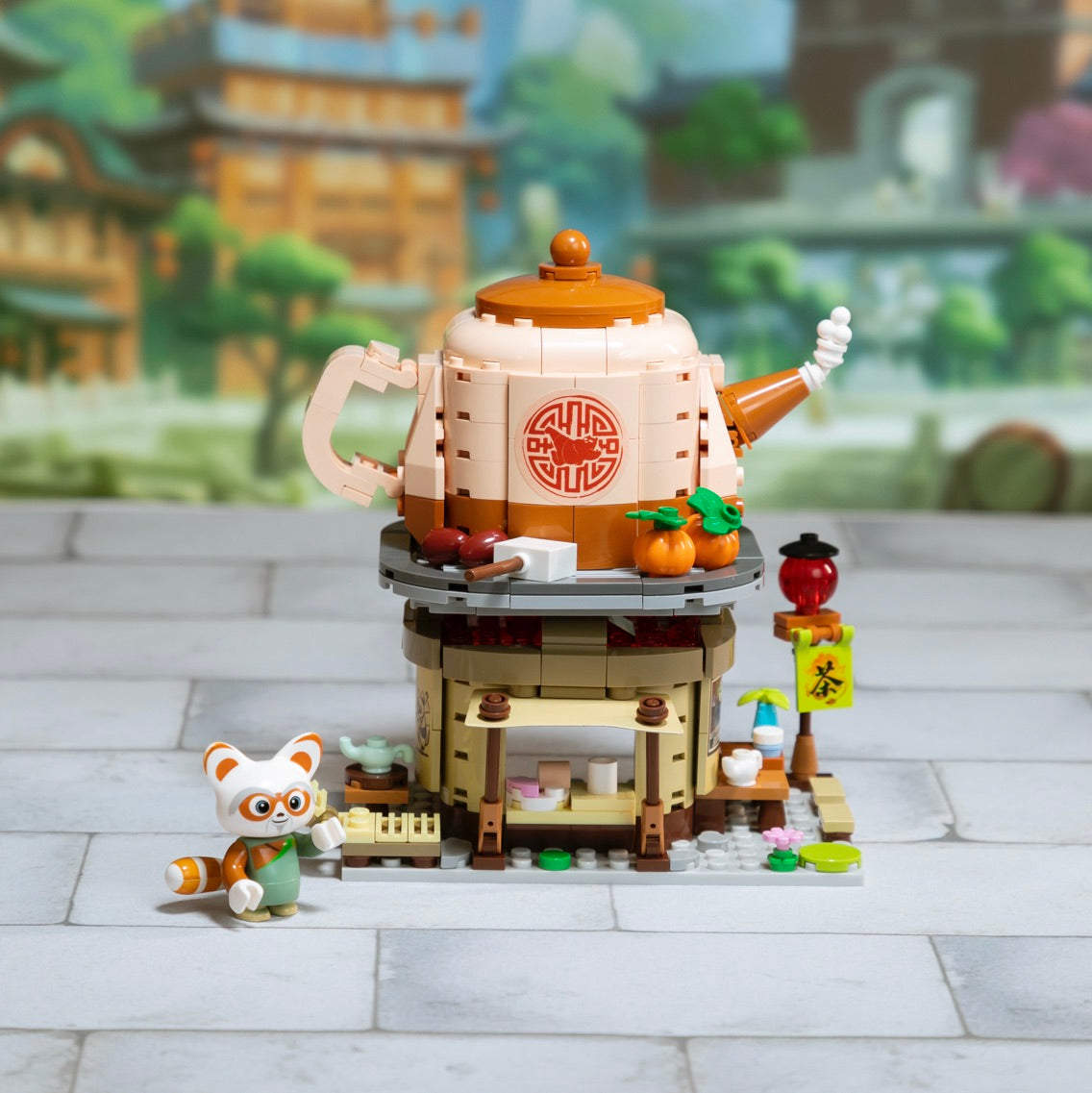 86507 Pantasy Kung Fu Panda Bancarella del Tè di Shifu Set Costruzioni