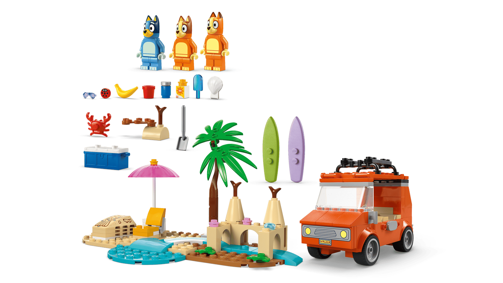 11202 Lego Bluey Vacanza sulla spiaggia della famiglia di Bluey