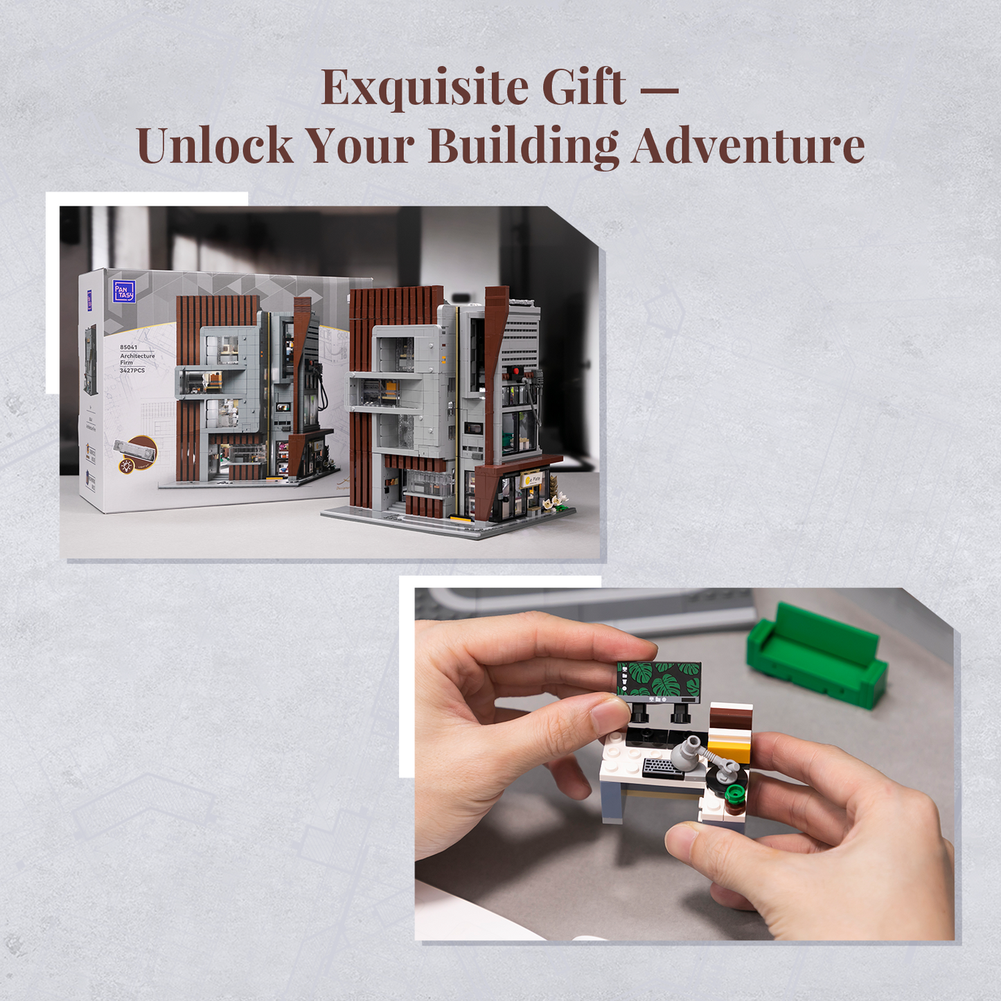 85041 PANTASY set mattoncini collezione Edifici Modulari:Studio di Architettura