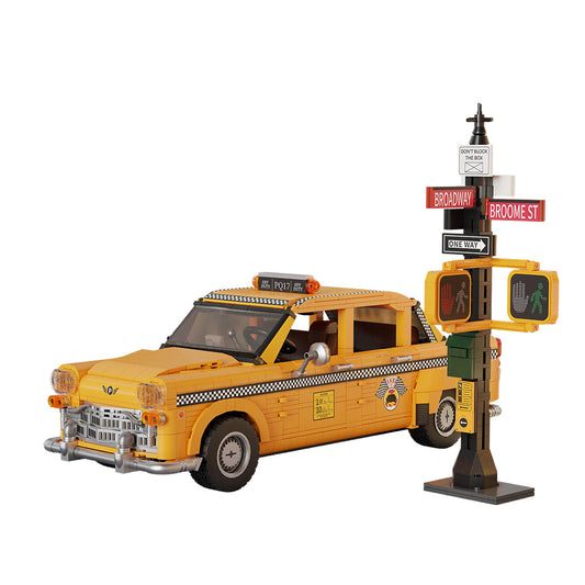 PANTASY New York Yellow Cab  Taxi Giallo Set Costruzioni Veicolo da Collezione