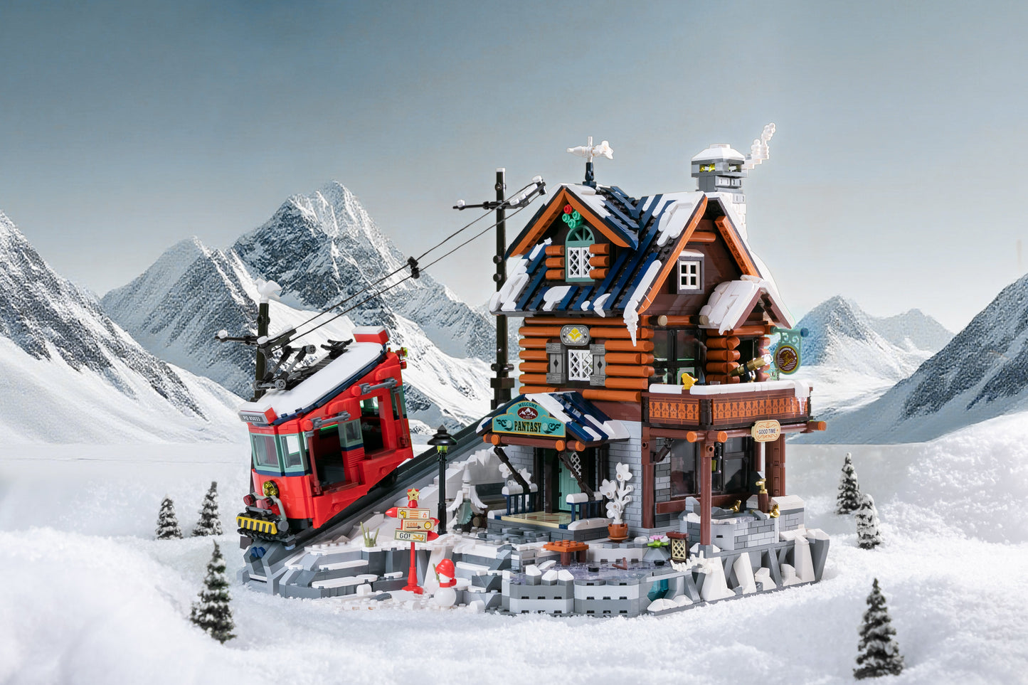 85033 PANTASY set di mattoncini collezione Retrò: La Baita di Montagna