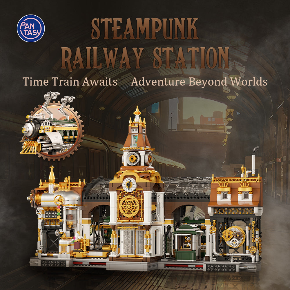 85007 Pantasy SteamPunk : Stazione Treno Steampunk Set Costruzioni da Collezione