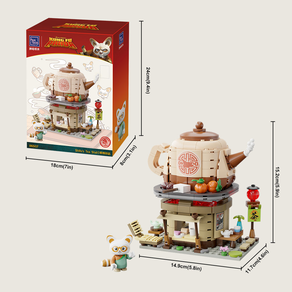 86507 Pantasy Kung Fu Panda Bancarella del Tè di Shifu Set Costruzioni