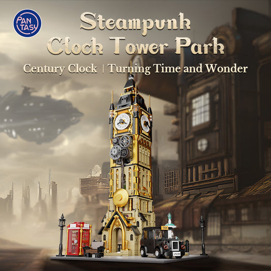85008 Pantasy Steampunk Bell Tower Torre dell’Orologio Set Costruzioni