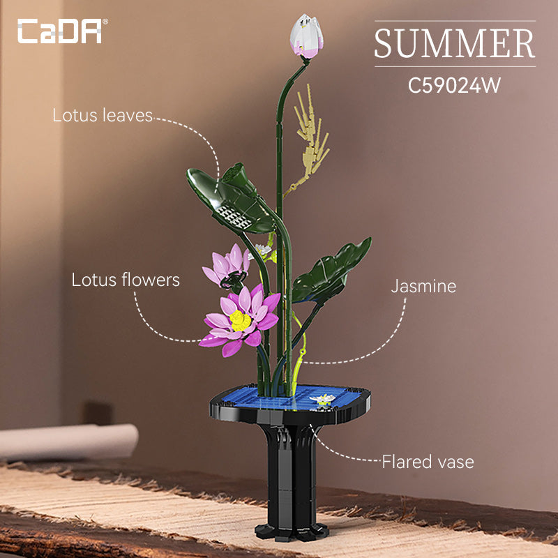 CADA Artizan Estate - Composizione Floreale in Mattoncini - 755 Pezzi