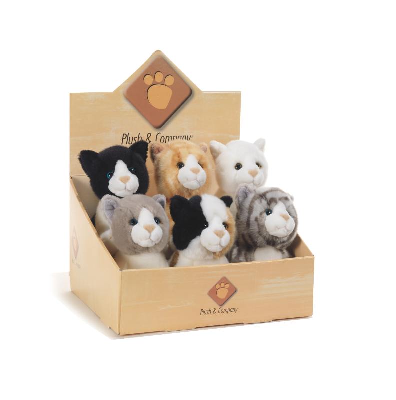 15797 Plush&Company  - Peluche Birbe gattini multipose cm 23  modello casual