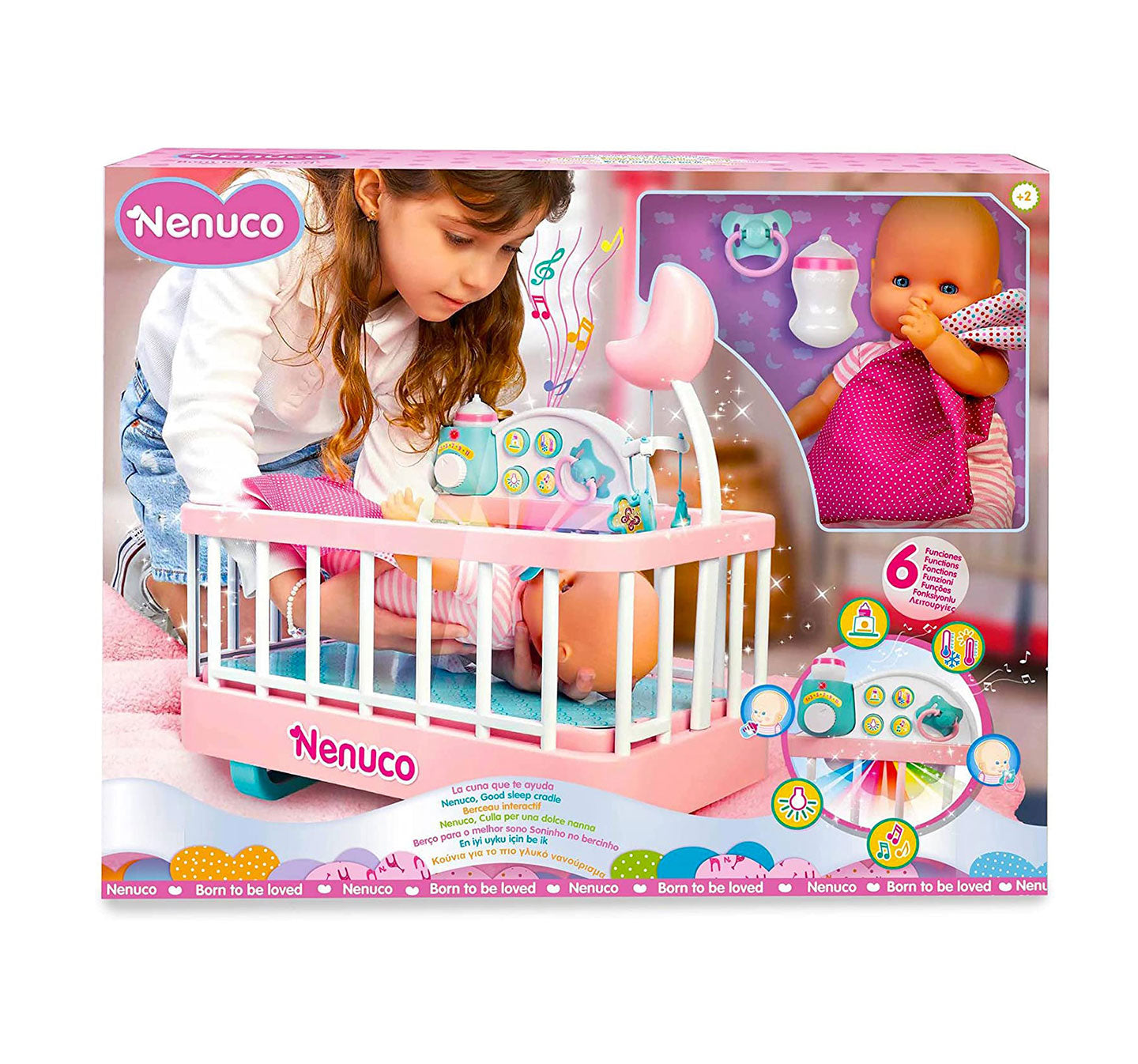 700017203 Nenuco 700017203  Culla per una Dolce Nanna con Bambola e Accessori