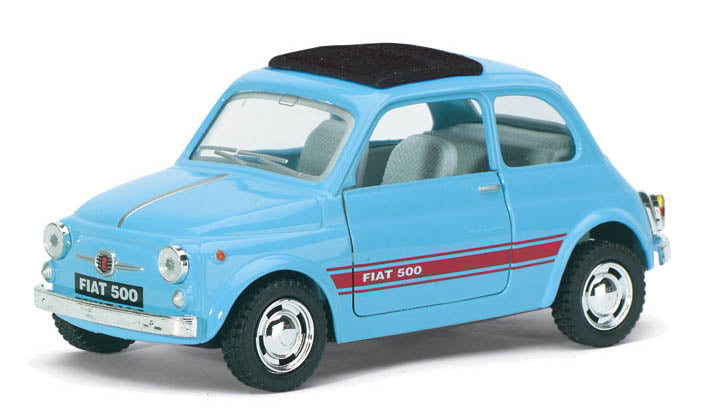 KINSMART FIAT 500 DIE-CAST CON RETROCARICA  colore casuale