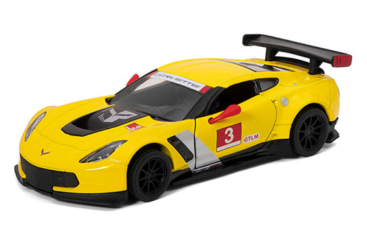 KINSMART CORVETTE C7 RACE CON STAMPE DIE-CAST CON RETROCARICA colore casuale