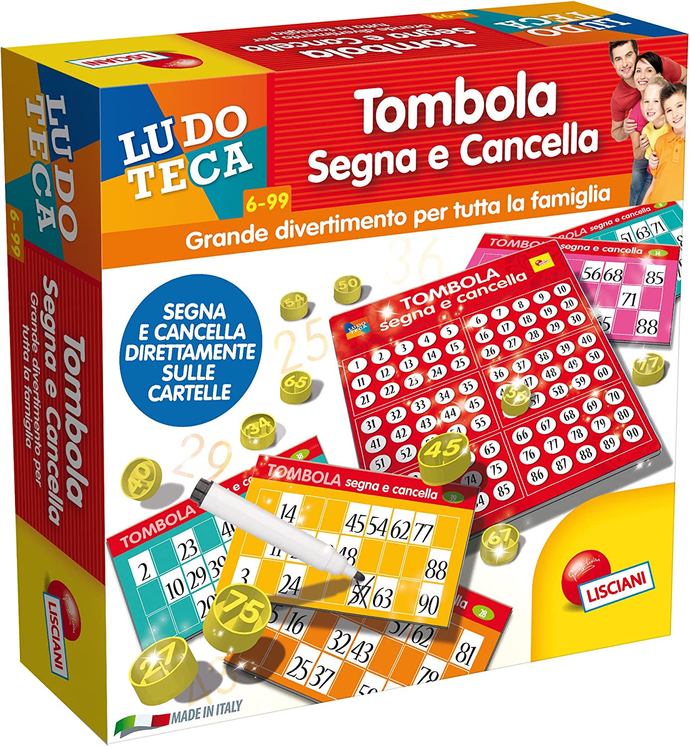 56996 - LISCIANI-  LUDOTECA TOMBOLA SEGNA E CANCELLA 48 CARTELLE