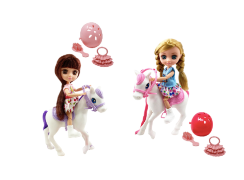 ODS 44652 Mini fashion Doll a cavallo