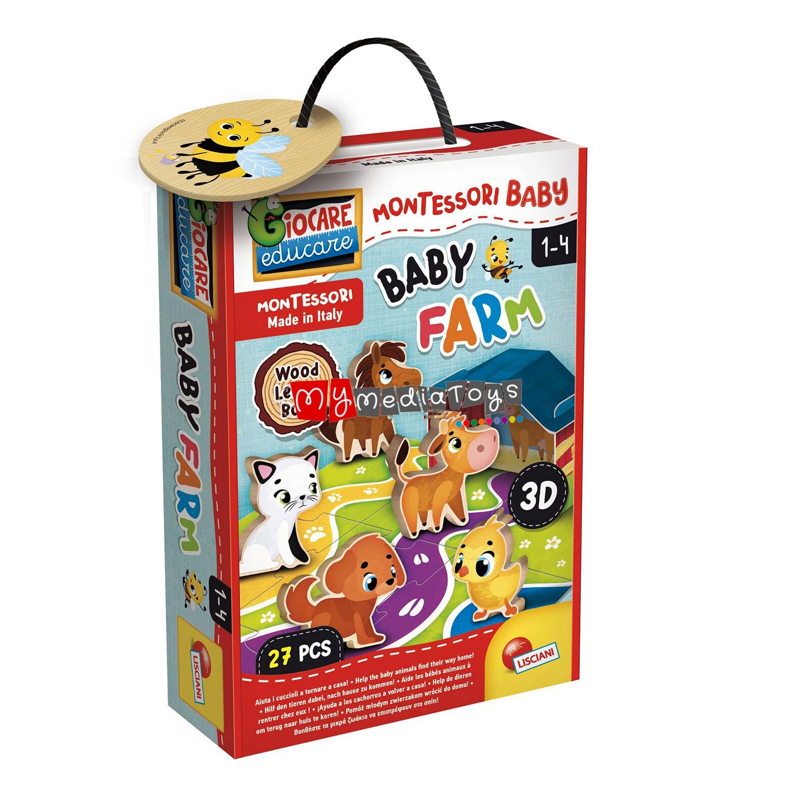 96886 - LISCIANI - MONTESSORI LEGNO BABY FARM