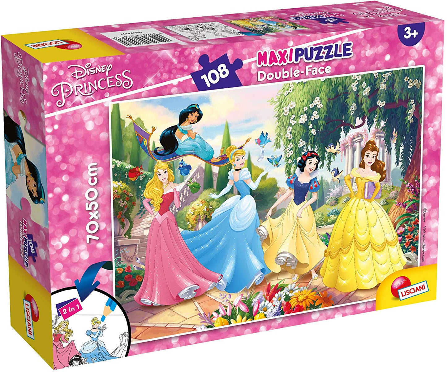 74174 - LISCIANI - DISNEY PUZZLE DF MAXI FLOOR 108 PRINCESS - PRINCESS FOREVER