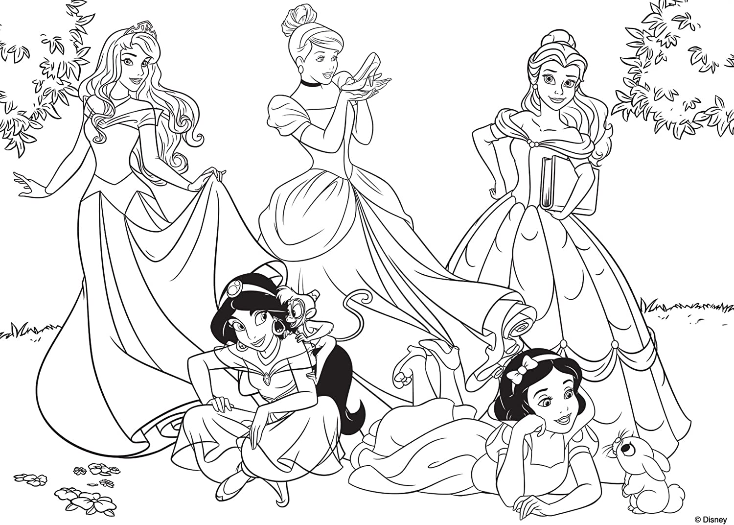 74174 - LISCIANI - DISNEY PUZZLE DF MAXI FLOOR 108 PRINCESS - PRINCESS FOREVER